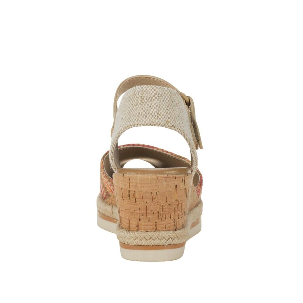NEW Baretraps Womens Acadia Peep Toe Wedge Sandals BT31127 Coral Multi Pink 8.5M - Picture 5 of 15